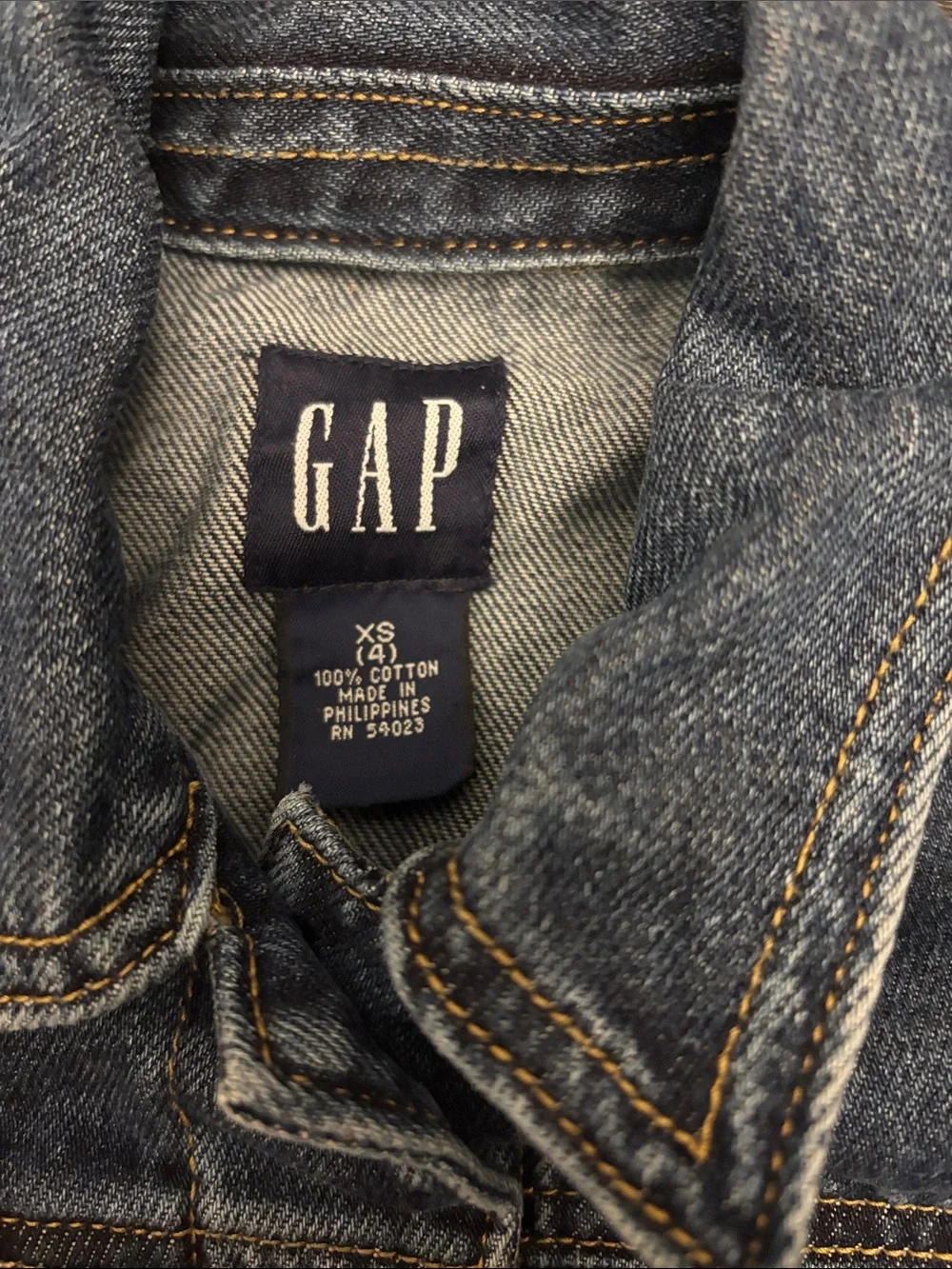GAP Kids Dark Blue Denim Jacket Dress